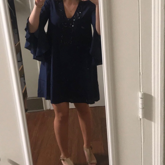 Lilly Pulitzer Navy Blue Dress - Picture 1 of 7